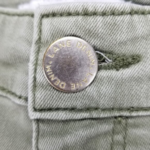 Lane Bryant Jeans Womens 28 Green High Rise Boyfriend Stretch *Read* - Picture 3 of 15
